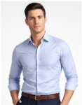 Stylish Sky Blue Slim Fit Formal Shirt